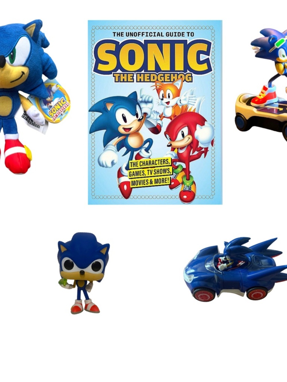 Sonic Bundle Plush Funko Pop RC Car Book Sega Toys Lot
